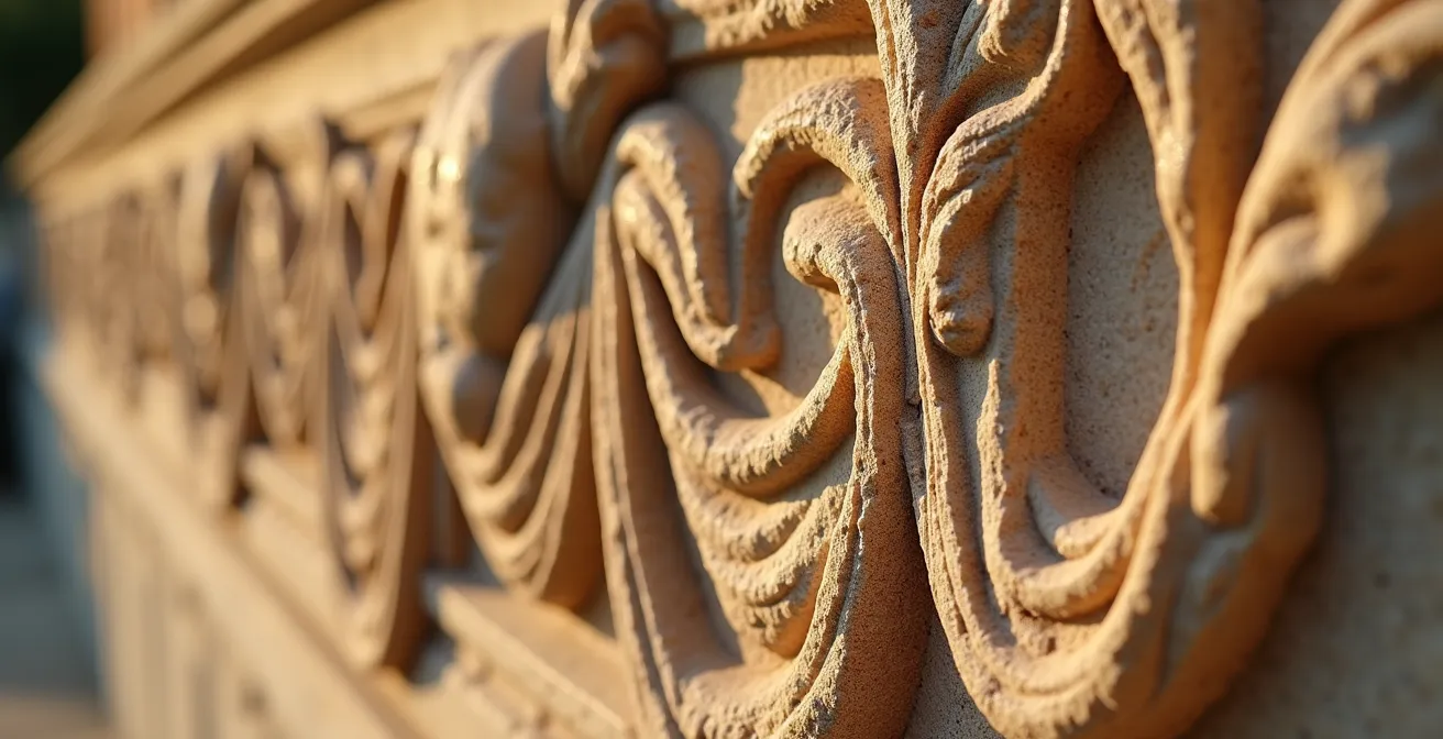 Le Tétrapylon d'Aphrodisias baigné dans la lumière dorée du crépuscule