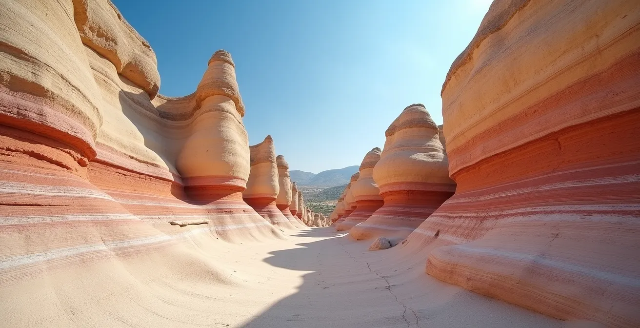 Vue comparative des formations géologiques de la Vallée de l'Amour et de la Vallée Rose